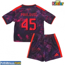 Bayern Munich Aleksandar Pavlovic #45 3rd trikot Kinder 2026-27 Kurzarm (+ Kurze Hosen)